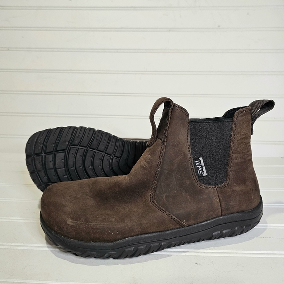 Lems Chelsea Boots Suede Unisex Espresso Women's Size 8/ Men's 6.5 - Picture 3 of 9